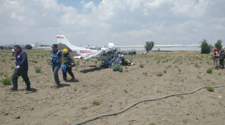 Mueren cuatro personas por desplome de avioneta en Huejotzingo, Puebla